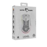 Souris Gamer Sans Fil WHITE SHARK LIONEL WGM-5012 - Blanc