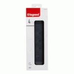 Multiprise LEGRAND 4X2P+T 1.5M - Noir