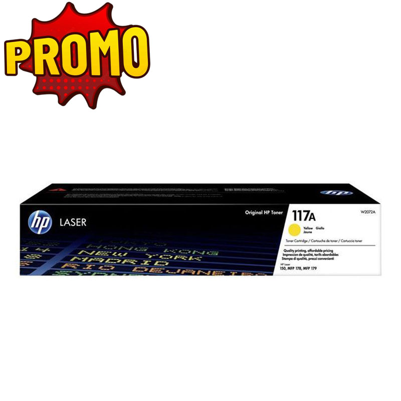 Cartouche de toner laser authentique HP 117A - Jaune Cartouche de toner laser authentique HP 117A - Jaune