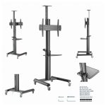 Support Au Sol Avec Roulettes GEMBIRD TVS-70T-02 Pour Tv 37"-70"