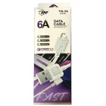 Câble De Charge TN30 V8 USB-A Vers Micro-USB - Blanc