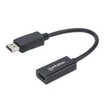 Adaptateur Passif MANHATTAN DisplayPort Vers HDMI - Noir
