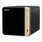 Serveur QNAP NAS TS464 Tour Quad Core 8 Go - Noir