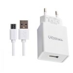Chargeur TREQA CS-232 Micro-USB 3.1A - Blanc