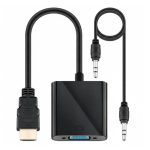 Convertisseur HDMI Vers VGA Vidéo Full HD 1080p Avec Câble Jack