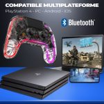 Manette de Jeu Sans Fil SPIRIT OF GAMER NÉON RGB - Transparente
