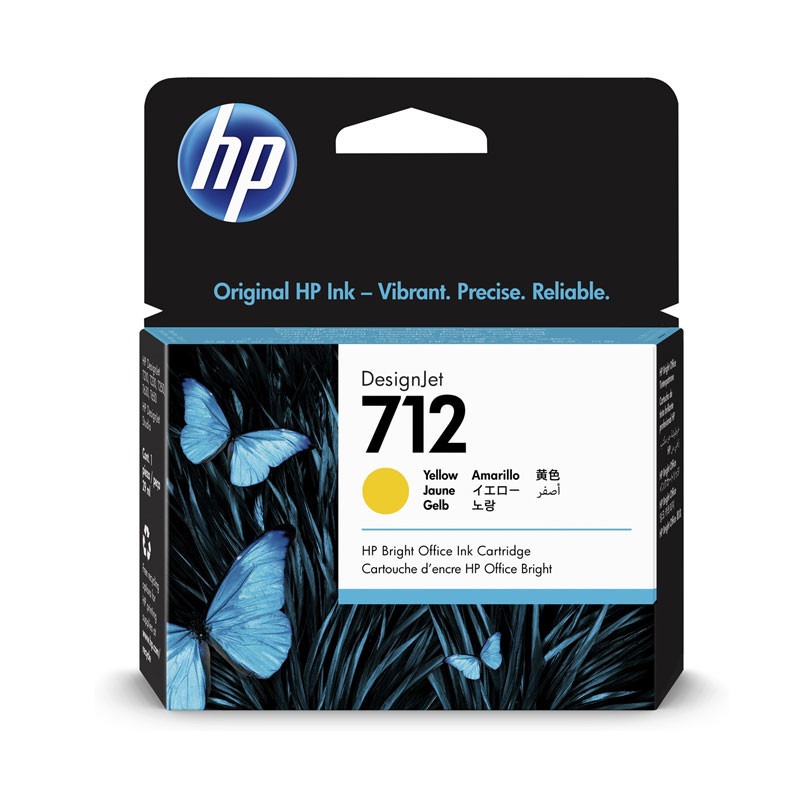 Cartouche Original Jet d'encre HP 712 - Jaune Cartouche Original Jet d'encre HP 712 - Jaune