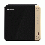 Serveur QNAP NAS TS464 Tour Quad Core 8 Go - Noir