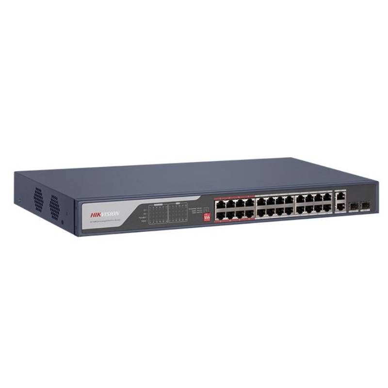 Switch HIKVISION DS-3E0326P-E-C 24 Ports POE Fast Ethernet et 2 Ports Gigabit
