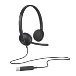 Micro Casque Filaire LOGITECH USB Stéréo H340 - Noir