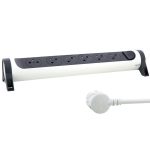 Multiprises LEGRAND 6 Ports 3M - Blanc et Gris foncée