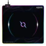 Tapis Souris Gamer AQIRYS ECLIPSE Moyen RVB - Noir