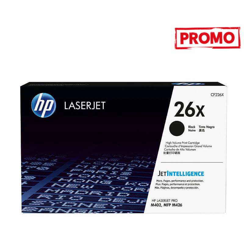 Toner Laser ORIGINAL HP 26X À Haute Capacité - Noir (CF226X) Toner Laser ORIGINAL HP 26X À Haute Capacité - Noir (CF226X)