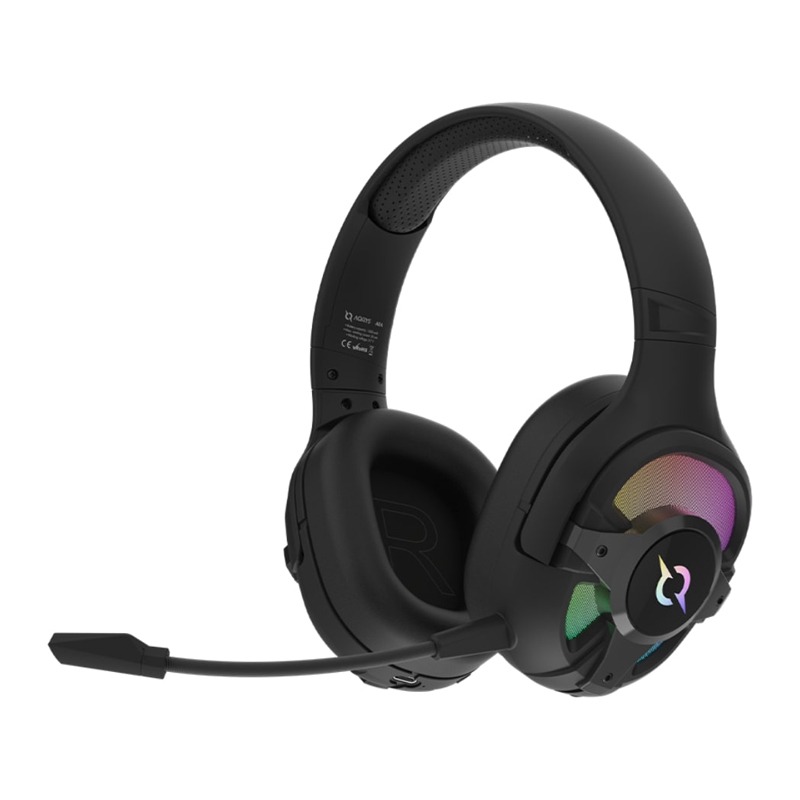 Micro Casque Sans Fil Gamer AQIRYS Ara RGB - Noir