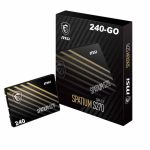 Disque Dur Interne MSI SPATIUM S270 240Go SSD SATA 2.5''