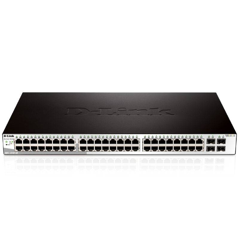Switch intelligent D-Link DGS-1210-52 48 ports 10/100/1000Base-T 4 ports 1000Base-T/SFP Switch intelligent D-Link DGS-1210-52 48 ports 10/100/1000Base-T 4 ports 1000Base-T/SFP
