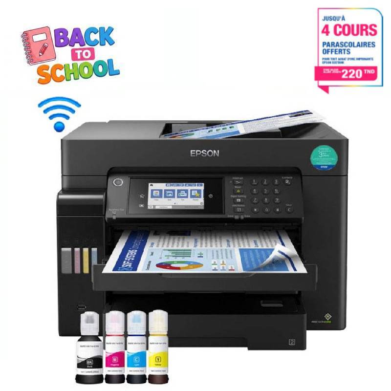 Imprimante EPSON EcoTank L15160 à Réservoir Intégré WIFI 4en1 Couleur