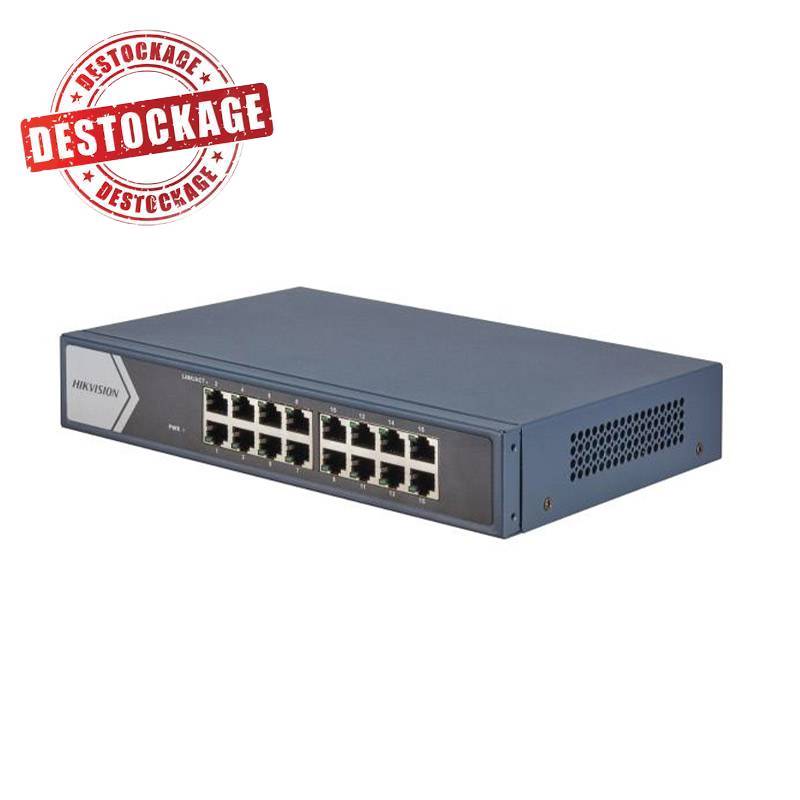 Switch non géré HIKVISION DS-3E0516-EB 16 Ports 10/100/1000MBPS Switch non géré HIKVISION DS-3E0516-EB 16 Ports 10/100/1000MBPS