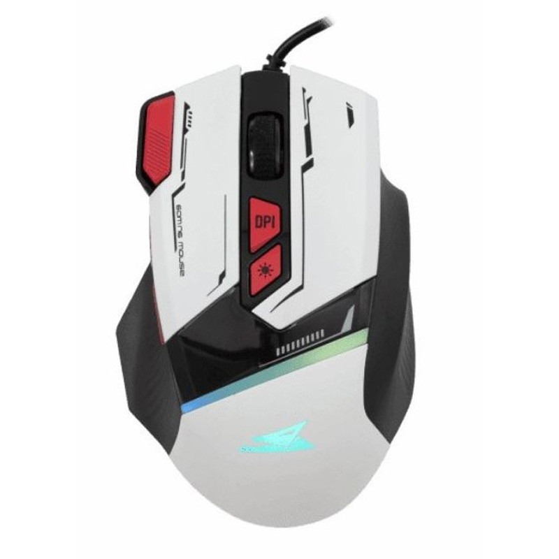 Souris Gamer Filaire BARACUDA MANTA BGM-042 - Blanc Souris Gamer Filaire BARACUDA MANTA BGM-042 - Blanc