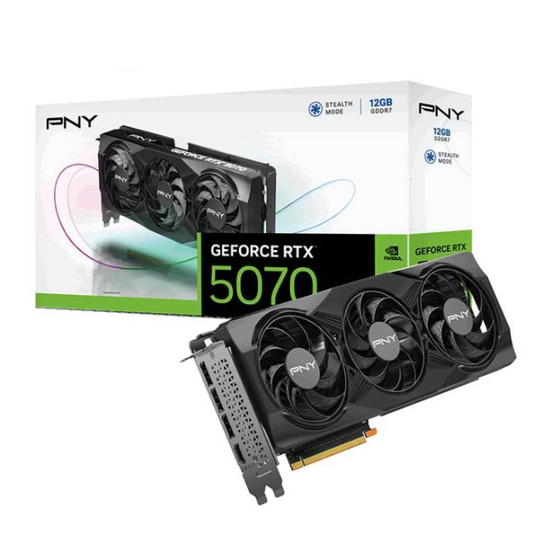 Carte Graphique PNY GeForce RTX 5070 12Go Triple Fan Carte Graphique PNY GeForce RTX 5070 12Go Triple Fan