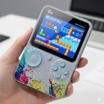 Console De Jeu G5 Pour Enfants 500 Jeux intégrés - Gris