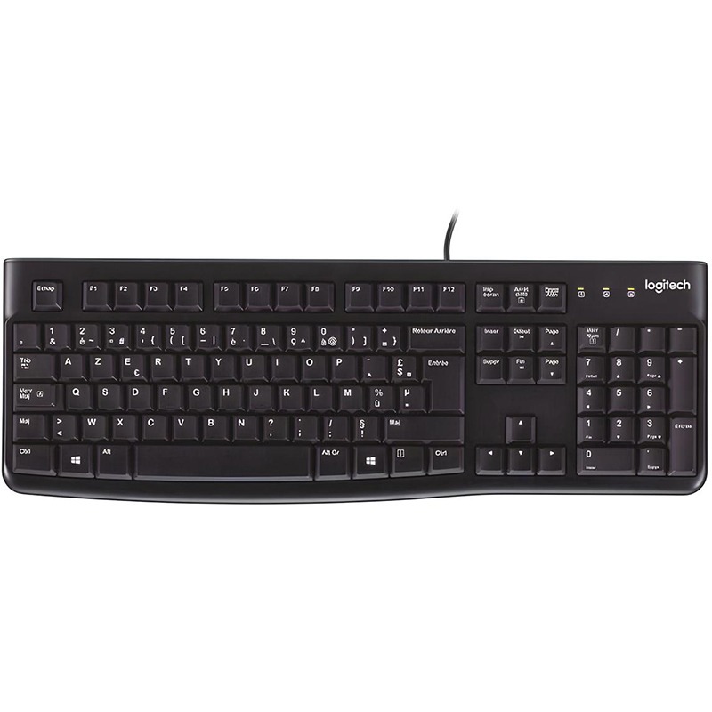 Clavier Filaire LOGITECH USB K120 - Noir (920-002488)