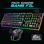 Ensemble Clavier et Souris Gamer SPIRIT OF GAMER ULTIMATE 600 - Noir