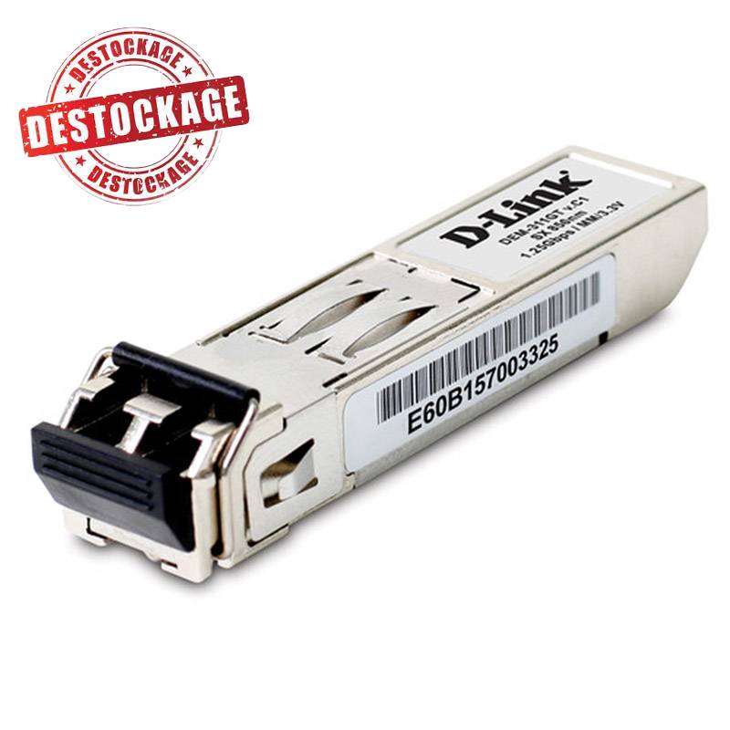Transceiveur D-LINK DEM-311GT 1 port Mini-GBIC vers 1000Base-SX Transceiveur D-LINK DEM-311GT 1 port Mini-GBIC vers 1000Base-SX