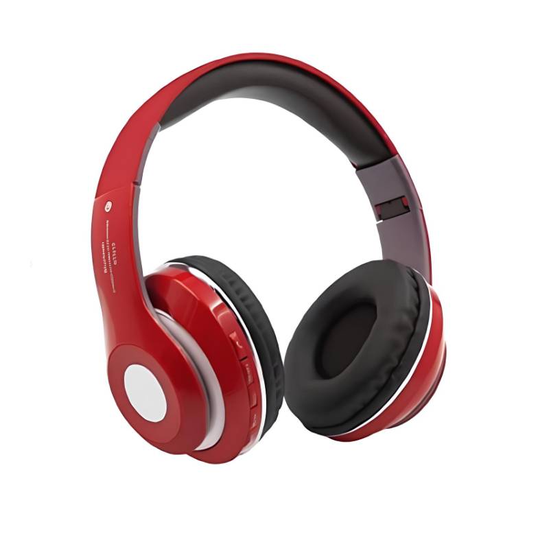 Casque Stéréo Sans Fil Pliable ST13 Bluetooth - Rouge Casque Stéréo Sans Fil Pliable ST13 Bluetooth - Rouge