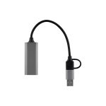 Adaptateur Réseau TNB TCRJ45C Type-C Vers RJ45 - Gris