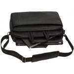 Sacoche RIVACASE Pour Pc Portable 15.6'' En Cuir - Noir