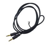 Câble audio Jack 3,5 mm Mâle/Mâle 1.5m - Noir