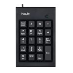 Pavé Numérique Filaire HAVIT KB223 - Noir