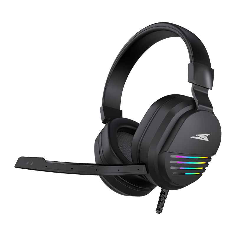 Micro Casque Gamer Filaire BARACUDA PEARL - Noir Micro Casque Gamer Filaire BARACUDA PEARL - Noir