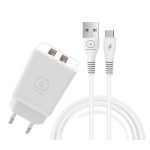 Chargeur WUW T55 3.1A Type C - Blanc