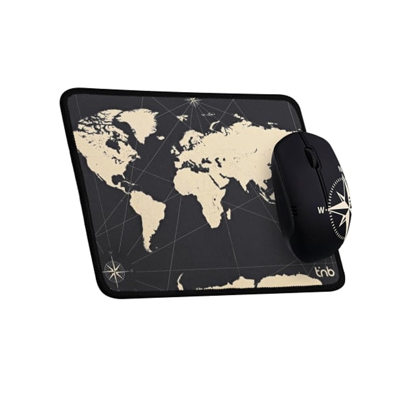 Ensemble Sans Fil Souris & Tapis TNB design TRAVEL