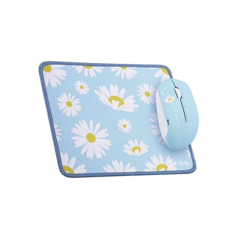 Ensemble Sans Fil Souris & Tapis TNB design DAISY
