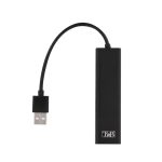 HUB TNB 3 PORT USB 2.0 + 1 Port RJ45 - Noir