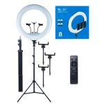 Ring light Professionnel LED RL-21 54 cm 360° 3 Supports - Noir