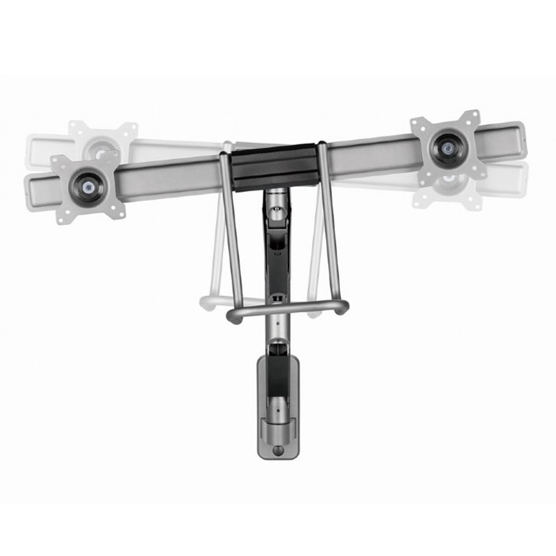Support Mural Mobile GEMBIRD MA-WA2-02 Pour 2 Écrans 17"- 32"