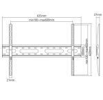 Support Mural Fixe SBOX PLB-2546F-2 Pour TV 37" - 80"