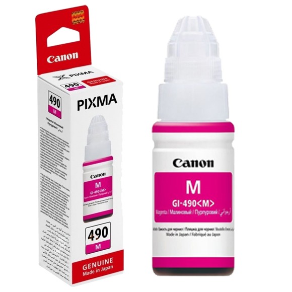 Bouteille d'encre Original Canon GI 490 - Magenta (GI-490-M) Bouteille d'encre Original Canon GI 490 - Magenta (GI-490-M)