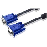 Câble vidéo VGA vers VGA 1.5 Mètre pour l'affichage - Bleu&Noir