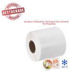Pack de 5 Rouleaux d'Étiquettes Thermiques Pour Aliments - 750 Étiquettes