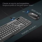 Ensemble Clavier et Souris Gamer Sans Fil ADVANCE R-TYPE CLS-3100 RGB - Noir