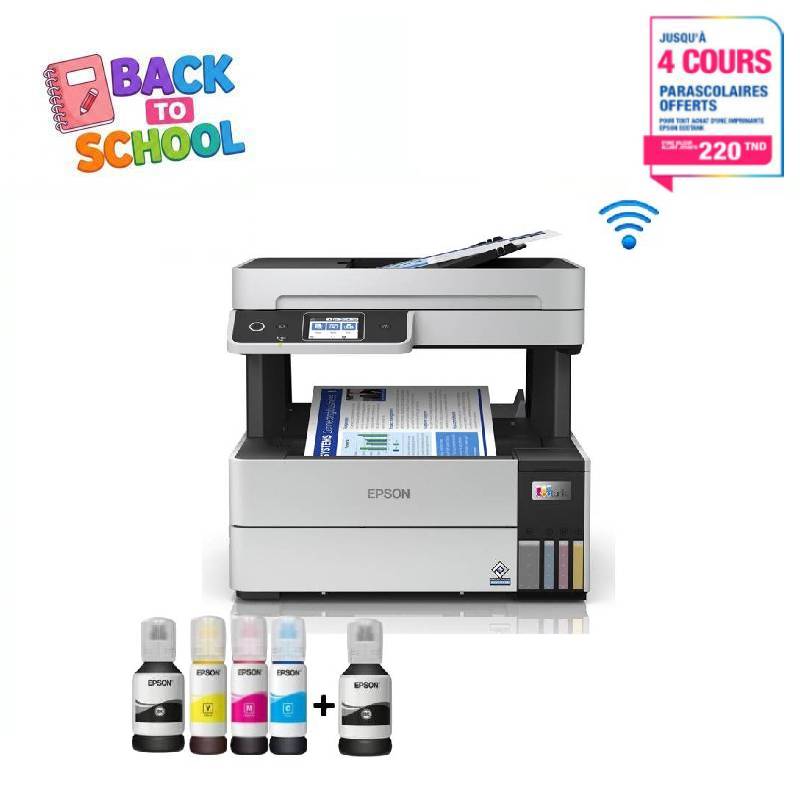 Imprimante EPSON EcoTank L6490 à Réservoir Intégré Wifi 4en1 Couleur