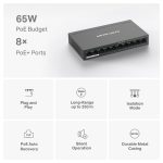 Switch de bureau MERCUSYS MS110P 10 Ports /100 MBPS 8 PORTS POE+ BUDGET POE 65W