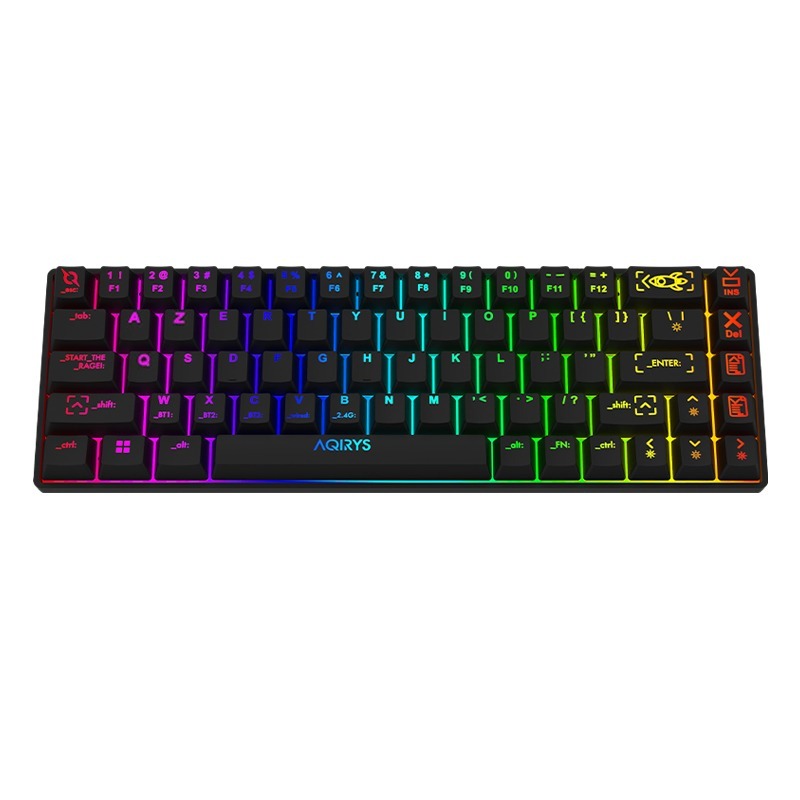 Clavier Gamer Mécanique AQIRYS MIRA 100% Anti-ghosting RGB - Noir