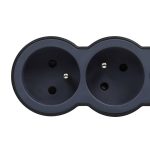 Multiprise LEGRAND 3*2P+T 16A 3M - Noir et Gris foncé